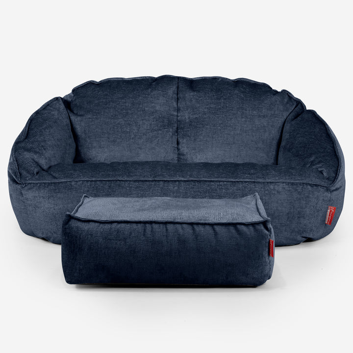Divano a Sacco Bubble - Ciniglia Navy 02