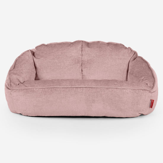 Divano a Sacco Bubble - Ciniglia Rosa 01