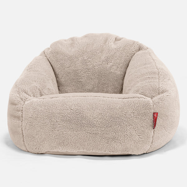Poltrona a Sacco Bubble - Eco-pelliccia Orsacchiotto Visone 01