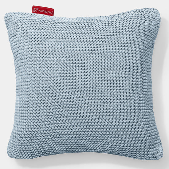 Cuscino 47 x 47cm - Puro Cotone Ellos Blu nebbioso 01