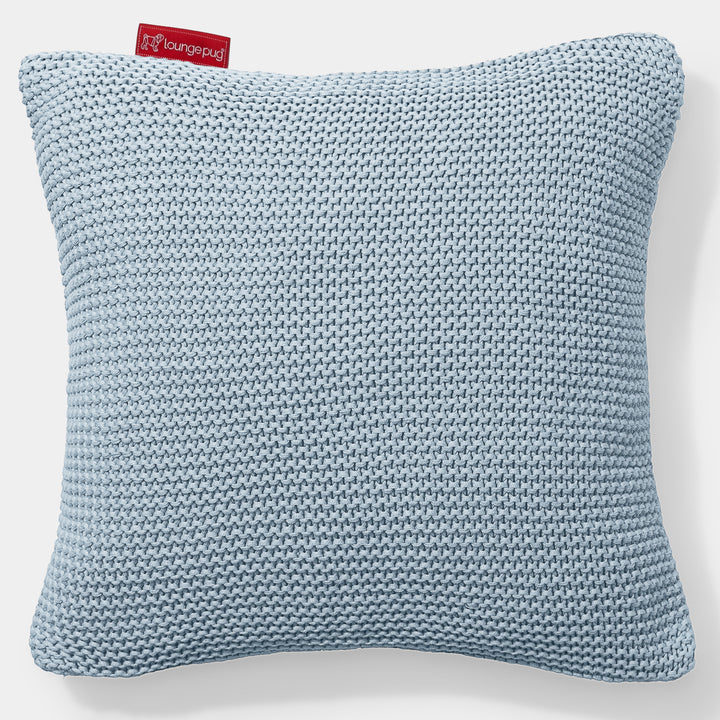 Cuscino 47 x 47cm - Puro Cotone Ellos Blu nebbioso 01