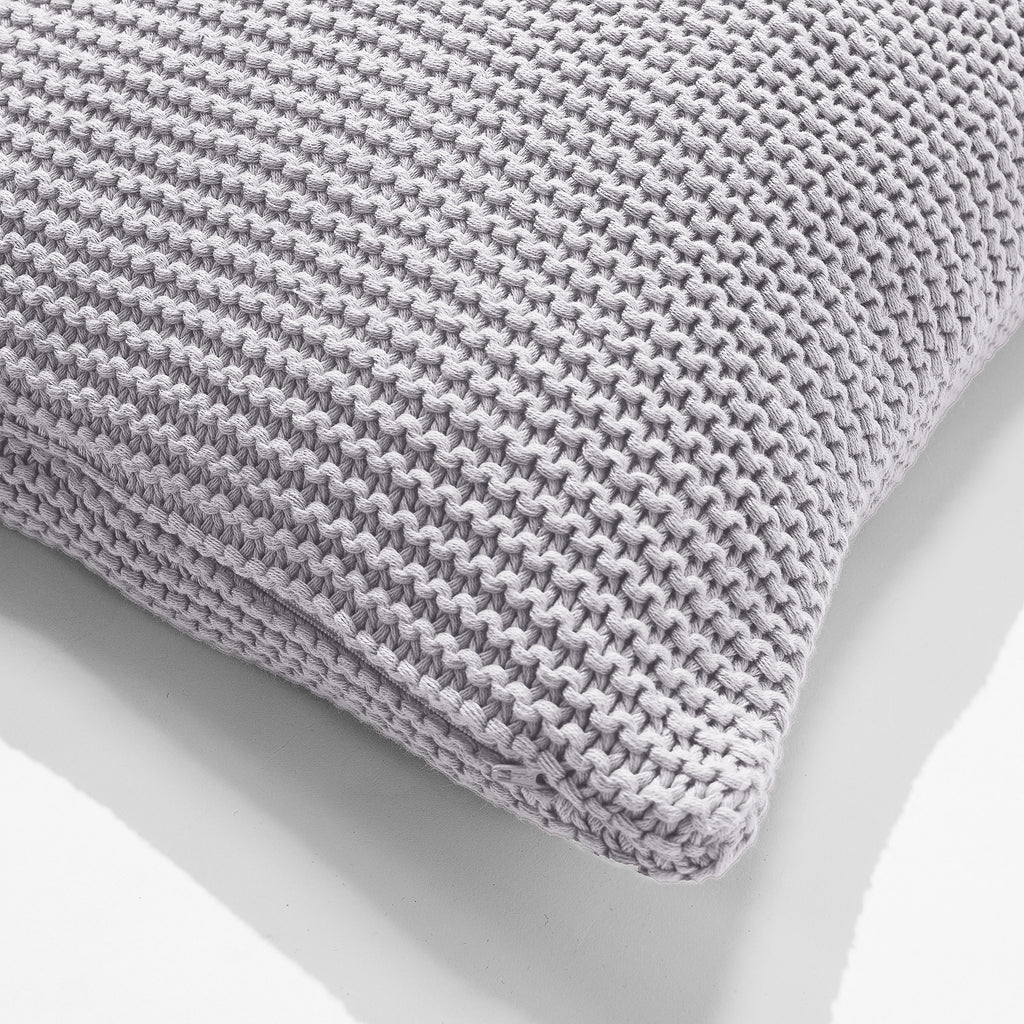 Cuscino 47 x 47cm - Puro Cotone Ellos Grigio chiaro 02