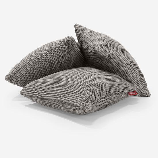 Cuscino 47 x 47cm - Puro Cotone Ellos Grigio 03