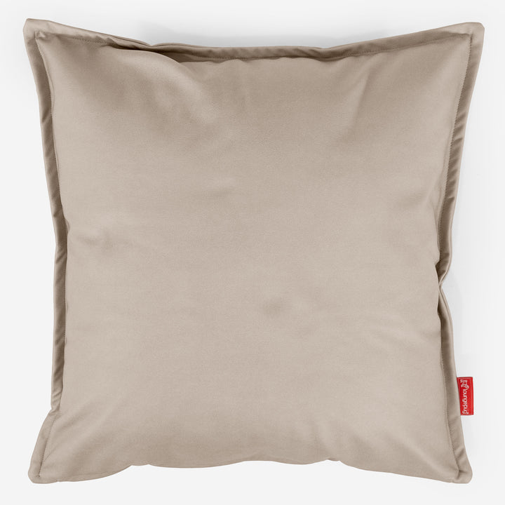 Fodera per Cuscino Gigante 70 x 70cm - Pelle Vegana Avorio 01