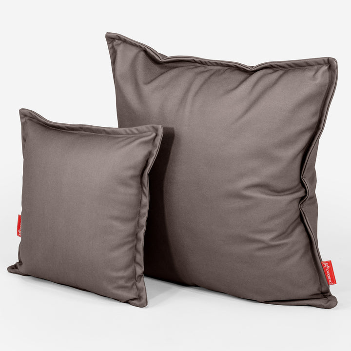 Fodera per Cuscino Gigante 70 x 70cm - Pelle Vegana Cioccolato 02