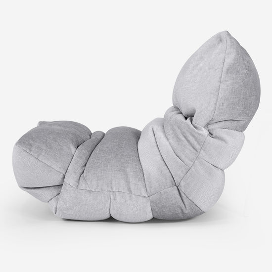Lettino Pouf Sacco Eva - Ciniglia Grigio 02