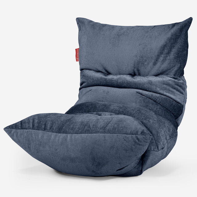 Lettino Pouf Sacco Eva - Ciniglia Navy 01