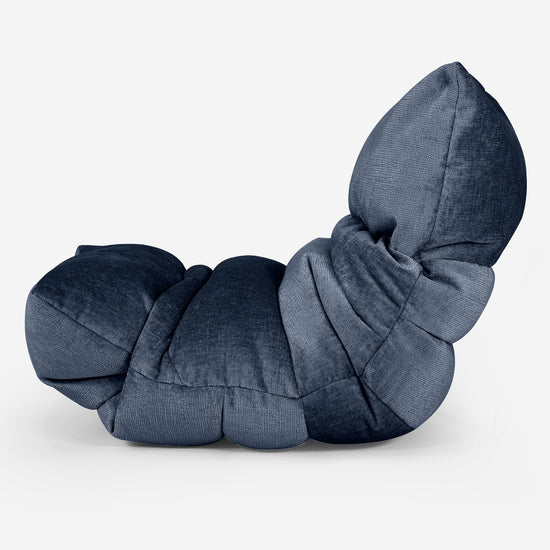 Lettino Pouf Sacco Eva - Ciniglia Navy 02