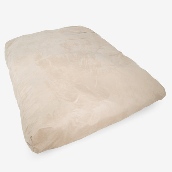 Letto Pouf Sacco - Velluto a Coste Avorio 02
