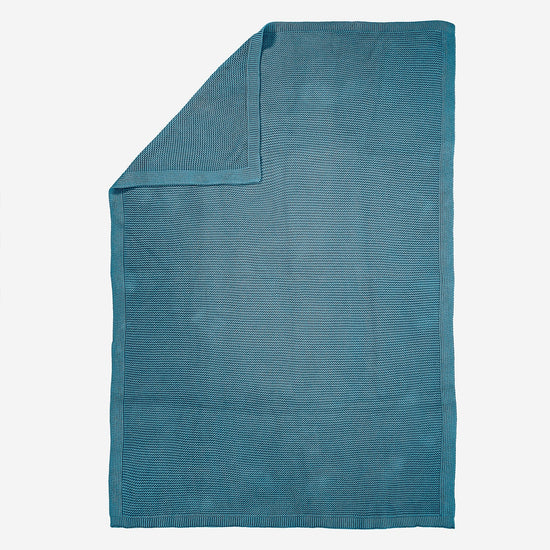 Coperta / Plaid - Puro Cotone Ellos Blu petrolio 03