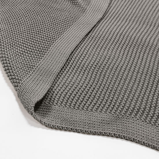 Coperta / Plaid - Puro Cotone Ellos Grigio 02