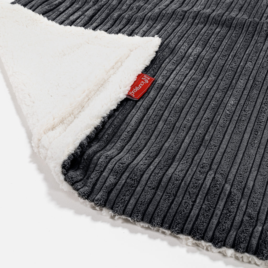 Plaid / Coperta Sherpa - Corda Classica Nero 02
