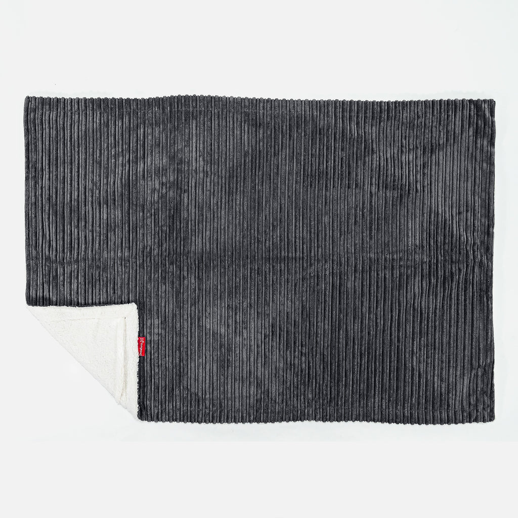 Plaid / Coperta Sherpa - Corda Classica Nero 03