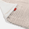 Plaid / Coperta Sherpa - Velluto a Coste Avorio 02