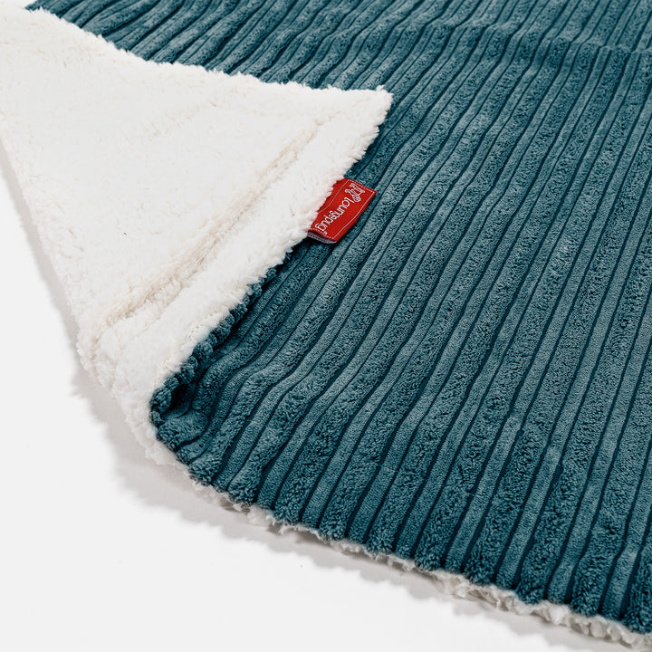 Plaid / Coperta Sherpa - Velluto a Coste Tiglio 02