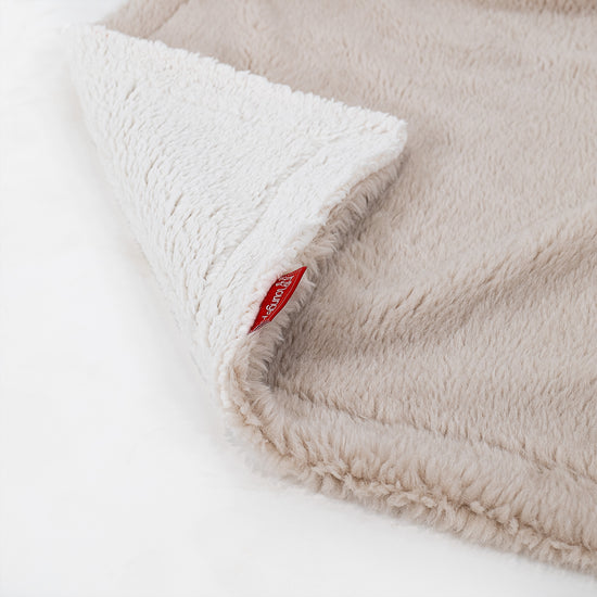Plaid / Coperta Sherpa - Eco-pelliccia Orsacchiotto Visone 03