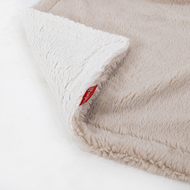 Plaid / Coperta Sherpa - Eco-pelliccia Orsacchiotto Visone 03