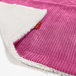 Plaid / Coperta Sherpa - Pompon Rosa