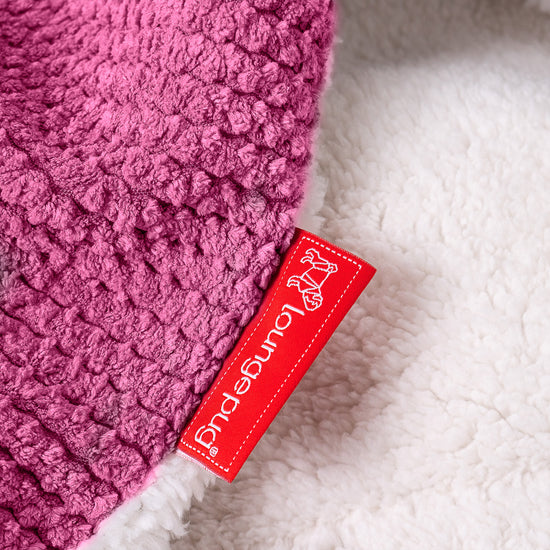 Plaid / Coperta Sherpa - Pompon Rosa 04
