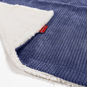 Plaid / Coperta Sherpa - Pompon Viola