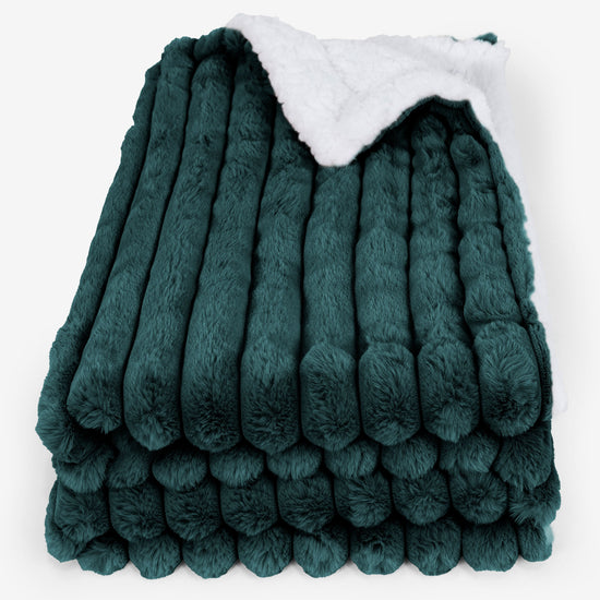 Plaid / Coperta Sherpa - Velluto Felpato Ultra Morbido Tiglio 01
