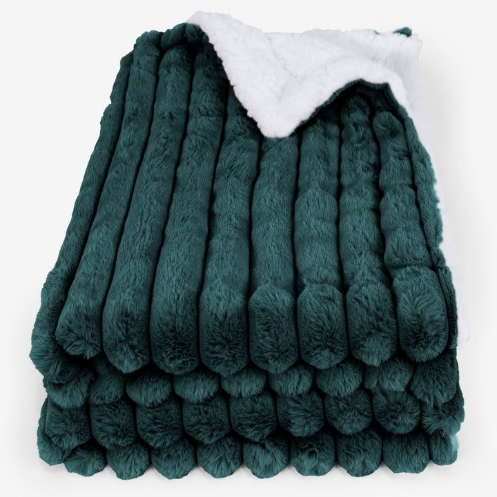 Plaid / Coperta Sherpa - Velluto Felpato Ultra Morbido Tiglio 01