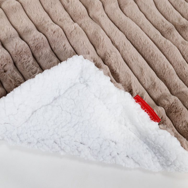 Plaid / Coperta Sherpa - Velluto Felpato Ultra Morbido Visone 02