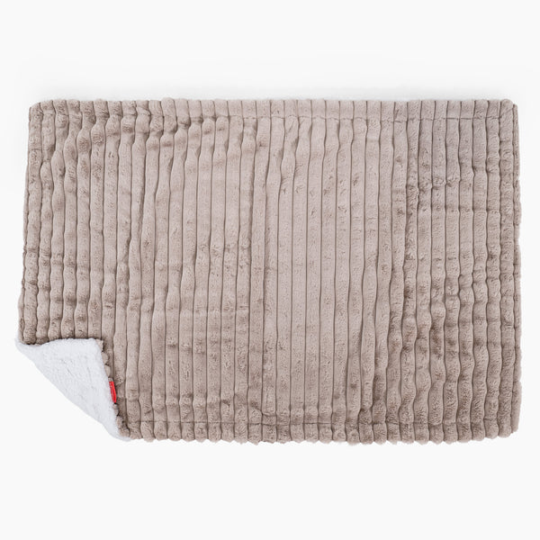 Plaid / Coperta Sherpa - Velluto Felpato Ultra Morbido Visone Fabric Close-up Image