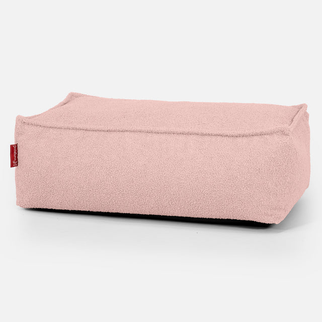 Poggiapiedi Grande - Bouclé Rosa_01