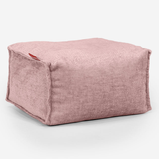 Poggiapiedi Piccolo - Ciniglia Rosa 01