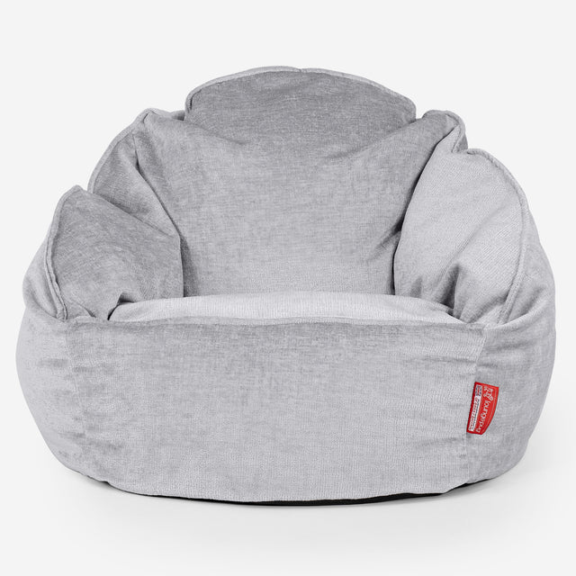 Poltrona a Sacco Bubble - Ciniglia Grigio 01