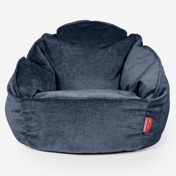 Poltrona a Sacco Bubble - Ciniglia Navy 01