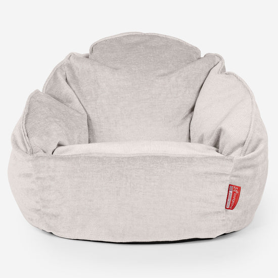 Poltrona a Sacco Bubble - Ciniglia Panna 01