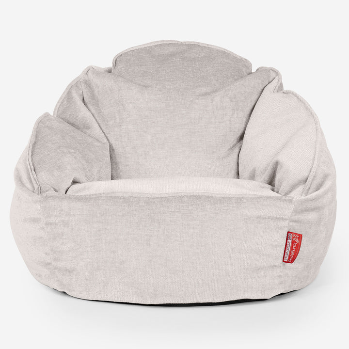 Poltrona a Sacco Bubble - Ciniglia Panna 01
