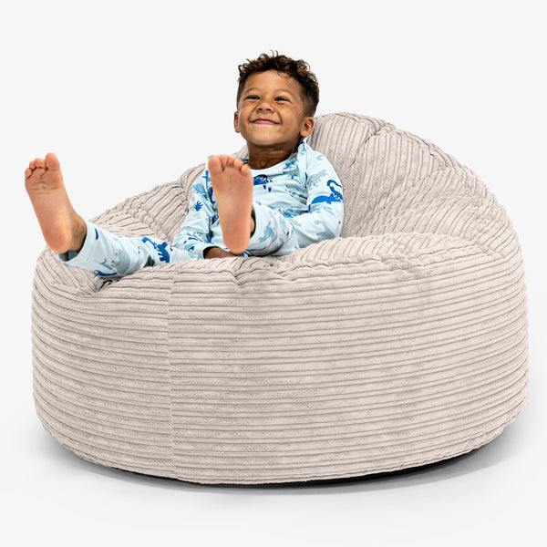 Poltrona a Sacco Gigante Giant per Bambini 3-8 anni - Corda Classica Avorio 01