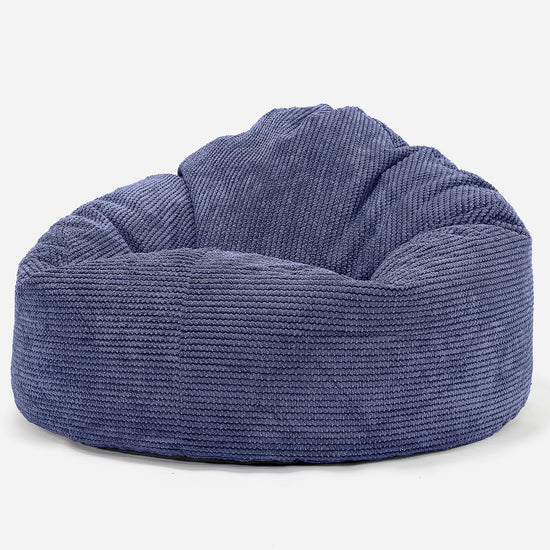 Poltrona a Sacco Gigante Giant per Bambini 3-8 anni - Pompon Viola 02