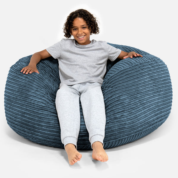 Poltrona a Sacco Super Comoda per Bambini 6-14 anni - Corda Classica Navy 01