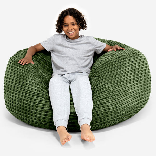 Poltrona a Sacco Super Comoda per Bambini 6-14 anni - Corda Classica Verde Foresta 01