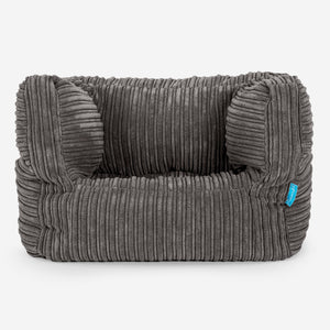 Poltrona Pouf Sacco Albert per Bambini 1 a 5 anni - Velluto a Coste Grafite