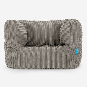 Poltrona Pouf Sacco Albert per Bambini 1 a 5 anni - Velluto a Coste Visone