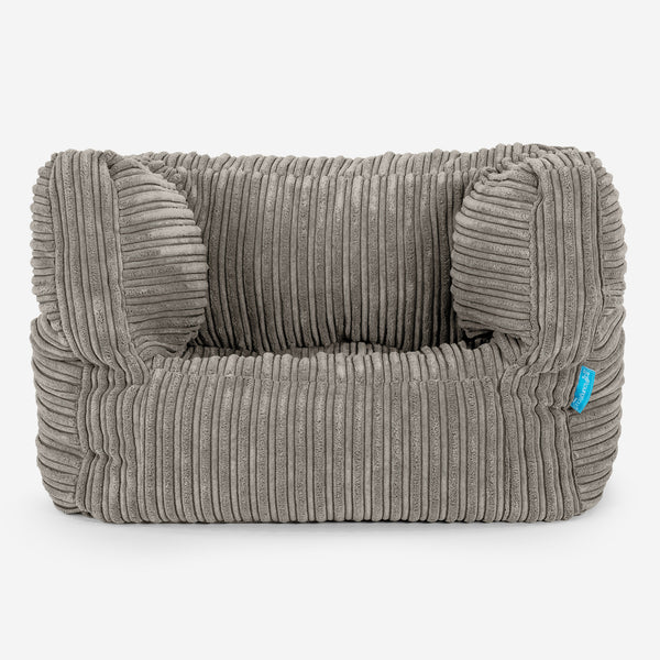 Poltrona Pouf Sacco Albert per Bambini 1 a 5 anni - Velluto a Coste Visone 01