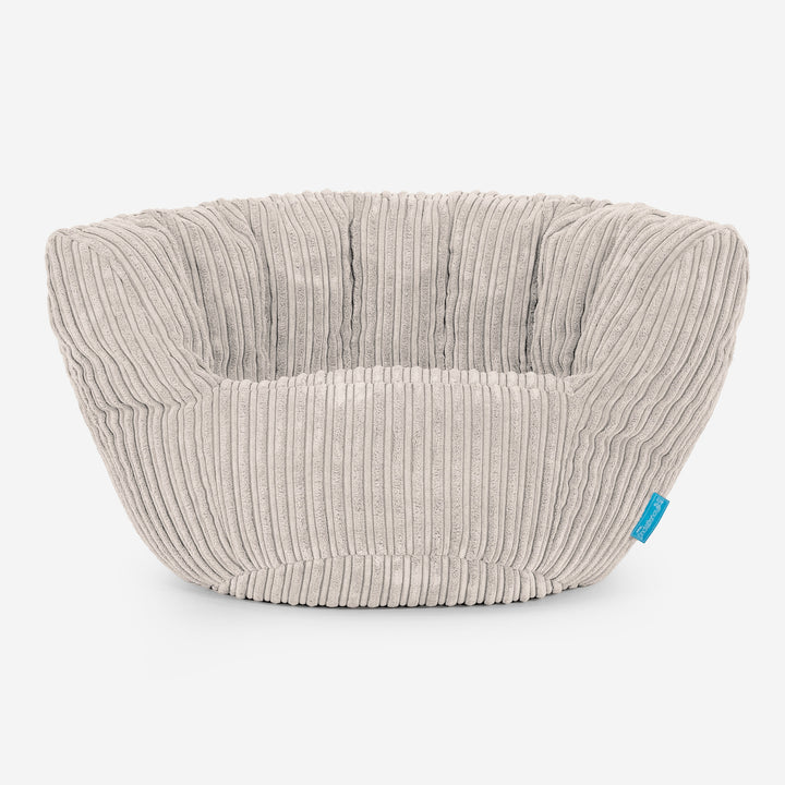 Poltrona Pouf Sacco Charles Vintish per Bambini 2 a 6 anni - Velluto a Coste Avorio 01