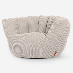 Poltrona Pouf Sacco Charles Vintish - Velluto a Coste Avorio