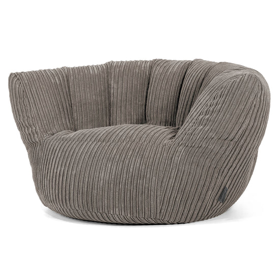 Poltrona Pouf Sacco Charles Vintish - Velluto a Coste Grafite 02