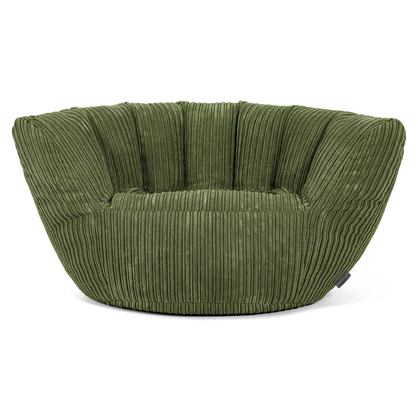 Lounge Pug, Poltrona Sacco Archi, Pouf, Velluto a Coste - Navy- Big Lounge Pug, Poltrona Sacco Archi, Pouf, Velluto a Coste - Navy- Big