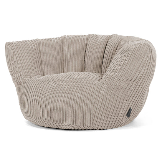 Poltrona Pouf Sacco Charles Vintish - Velluto a Coste Visone 02