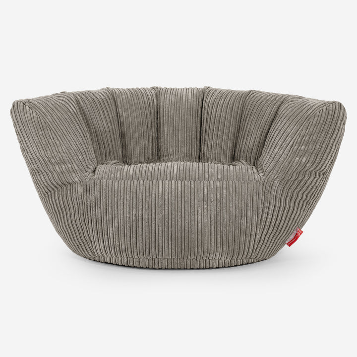 Poltrona Pouf Sacco Charles Vintish - Velluto a Coste Visone 02