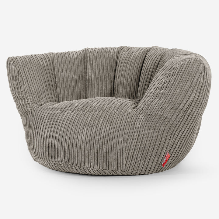 Poltrona Pouf Sacco Charles Vintish - Velluto a Coste Visone 01