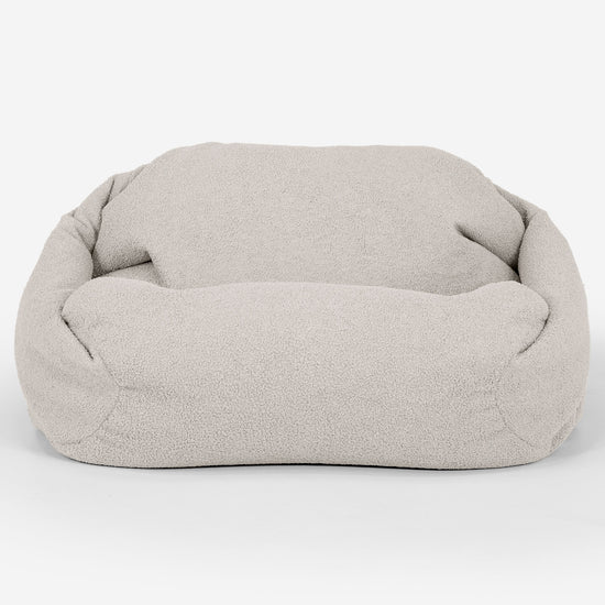 Poltrona Pouf Sacco Sabine - Bouclé Avorio_01