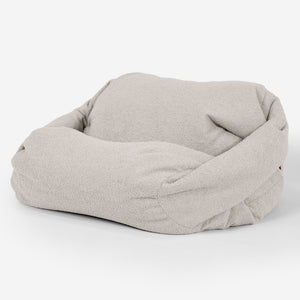 Poltrona Pouf Sacco Sabine - Bouclé Avorio